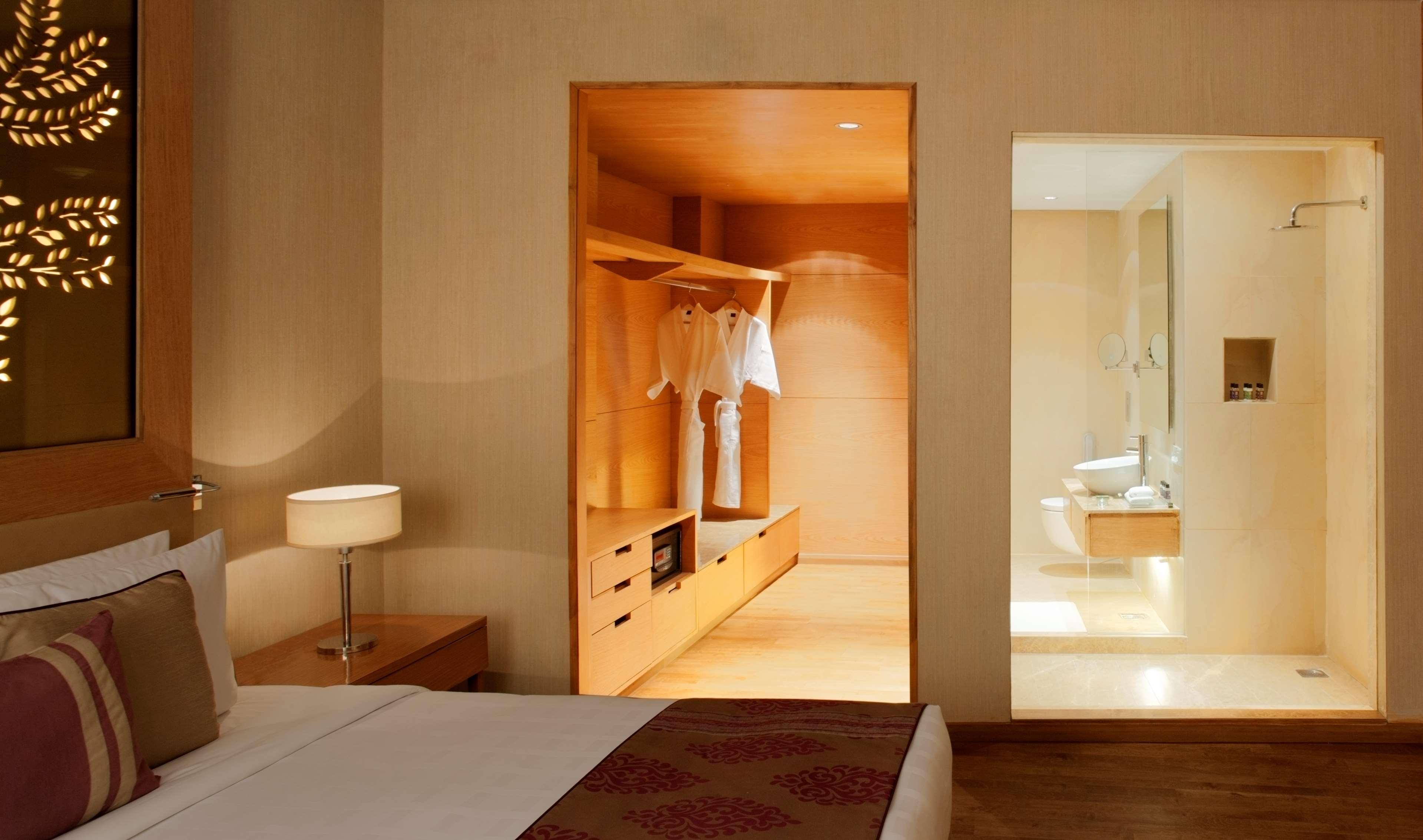 新德里德瓦卡丽笙酒店 客房 照片 A room at the hotel